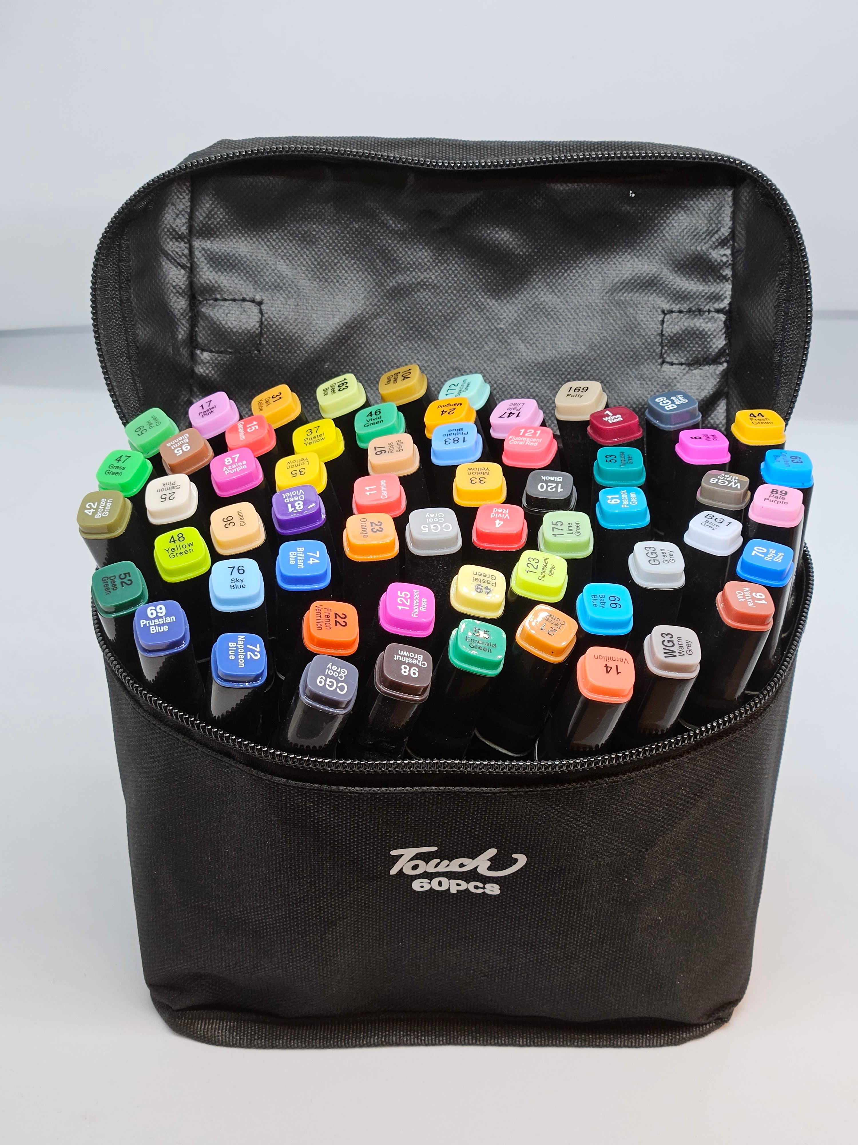 Dubbelsidiga tuschpennor med 60st olika färger - eGrossisten